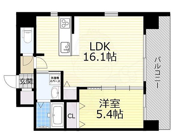 大阪府門真市栄町(賃貸マンション1LDK・10階・46.17㎡)の写真 その2