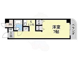 エトワール大日 ワンルームの間取図画像
