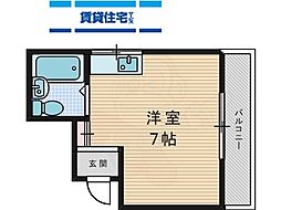 エスパシオ古川橋1 ワンルームの間取図画像