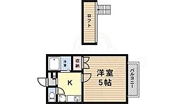 ペパオ 1Kの間取図画像