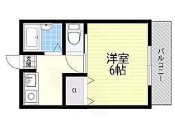 シャトーエクセリア 1Kの間取図画像