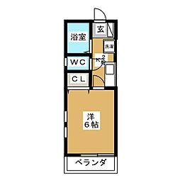間取図画像 1K