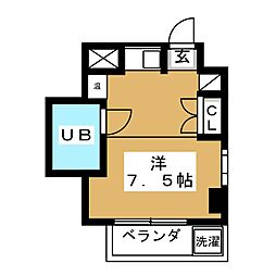 スタンフォードシティ ワンルームの間取図画像