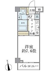 YOUICOURT 1Kの間取図画像