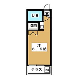 ステーションユー ワンルームの間取図画像