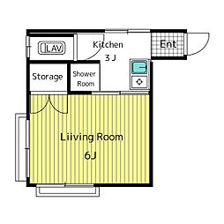 ドゥエルさかえ 1Kの間取図画像