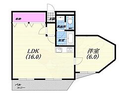 間取図画像 1LDK
