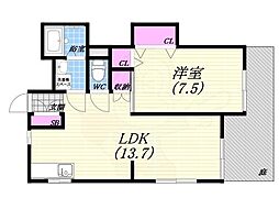 間取図画像 1LDK