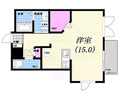 グランシード・エミーユ ワンルームの間取図画像