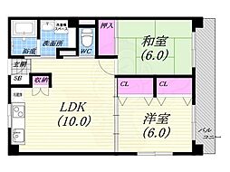 間取図画像 2LDK