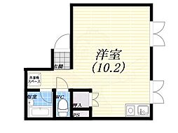 カロルマンション ワンルームの間取図画像
