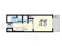 エアリー1 1Kの間取図画像