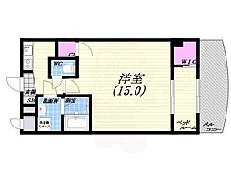 セレニテ甲子園 1DKの間取図画像