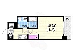 セレニテ甲子園 1Kの間取図画像