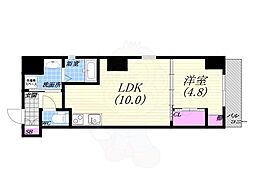 ヴィオラ西宮 1LDKの間取図画像