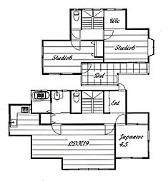 真亀 3LDKの間取り