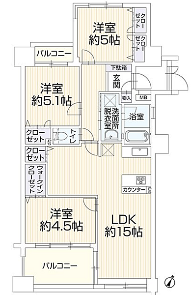 間取りを拡大表示