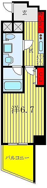 クレヴィスタ板橋ときわ台 ｜東京都板橋区東新町1丁目(賃貸マンション1K・9階・25.84㎡)の写真 その2