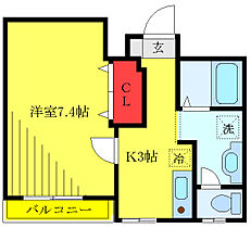 埼玉県川口市元郷1丁目（賃貸マンション1K・3階・25.56㎡） その2