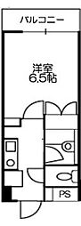ドミール喜多見 1Kの間取図画像