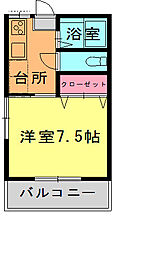 間取図画像 1K