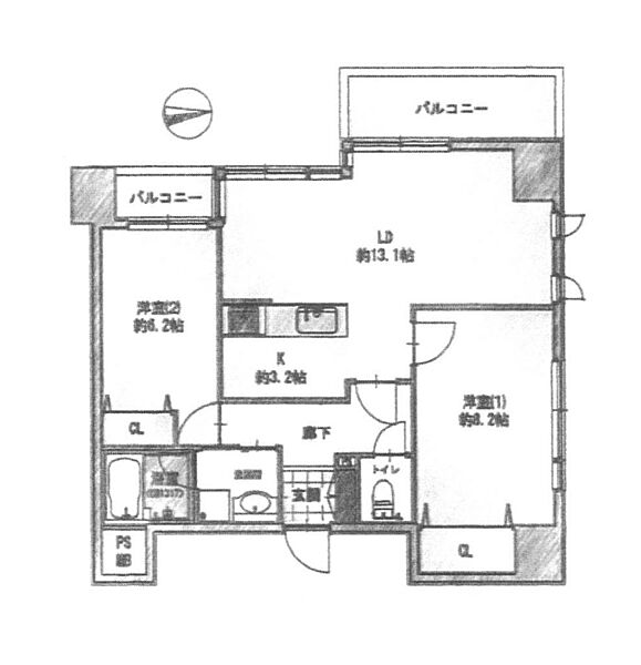 間取りを拡大表示