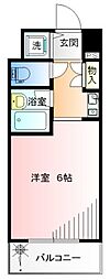 アプローズ西大島 ワンルームの間取図画像