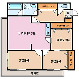 ビューパレ布瀬 1階/-