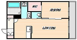 京成本線 谷津駅 徒歩6分の賃貸アパート 1階1LDKの間取り