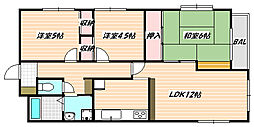 プラムロイヤル原木中山 3LDKの間取図画像
