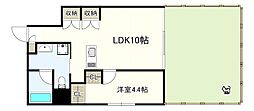 西船橋スクエアガーデン 1LDKの間取図画像