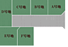 地図：6区画の分譲地です
