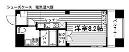やごと光風観 ワンルームの間取図画像