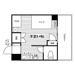 ユニハーモニー金沢ステーション ワンルームの間取図画像