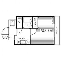 スカイコール古井ノ坂 1Kの間取図画像