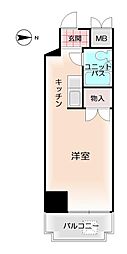 グローリア初穂大島2 ワンルームの間取図画像