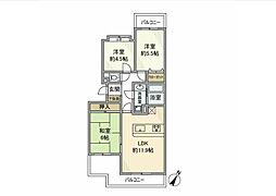 スターレジデンス三ツ境 3LDKの間取図画像