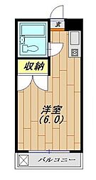 エトワール保土ヶ谷 ワンルームの間取図画像