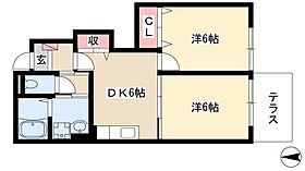 ビューラーIII  ｜ 愛知県清須市西田中15（賃貸アパート2DK・1階・44.67㎡） その2