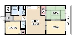 メゾンルミエール 3LDKの間取図画像