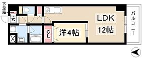 インセンス名駅  ｜ 愛知県名古屋市西区那古野2丁目23-12（賃貸マンション1LDK・6階・40.13㎡） その2