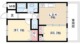 ル・グラン  ｜ 愛知県名古屋市北区八代町1丁目45（賃貸マンション2LDK・1階・51.12㎡） その2