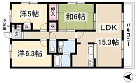 レジデンス松原  ｜ 愛知県清須市西枇杷島町南松原13-9（賃貸マンション3LDK・6階・70.35㎡） その2