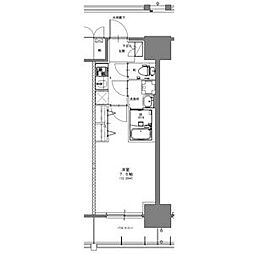 S-RESIDENCE浅間町駅前axial(アクシャル) 6階1Kの間取り
