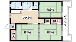 第2泰水堂ビル 8階3DKの間取り