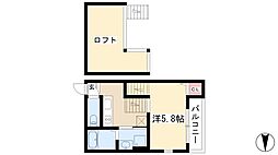 ルシエルメゾネット志賀本通 2階