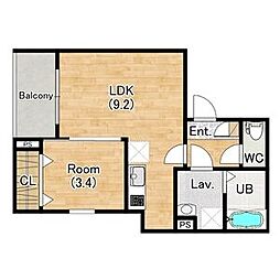 間取図画像 1LDK