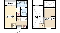 GranSta ワンルームの間取図画像