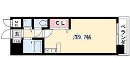 パルテンツァ ワンルームの間取図画像
