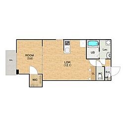 (仮称)ジーメゾン清須セレーノ 1LDKの間取図画像